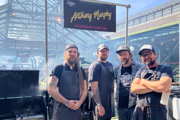 The Beefy Boys team spent a scorching hot weekend serving their famous burgers in the capital
