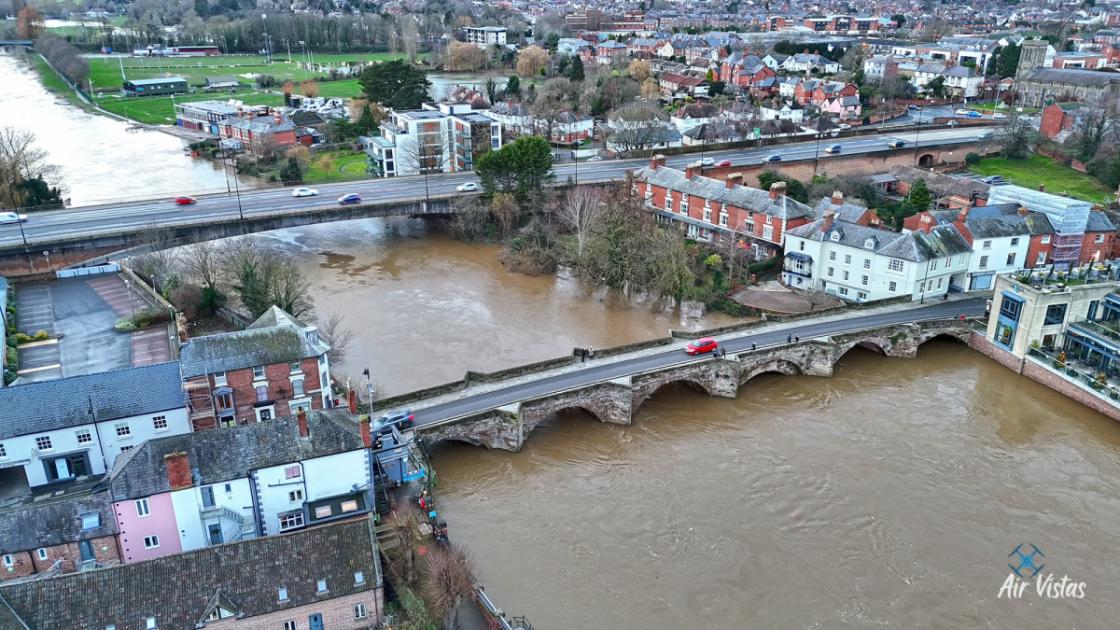 Storm Henk: flood alerts in Herefordshire with rivers rising | Hereford Times 