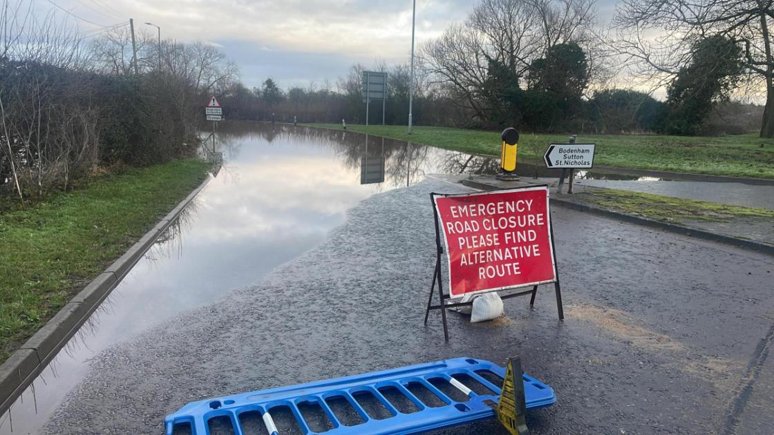 Storm Henk: Hereford A4103 roundabout closure update | Hereford Times 