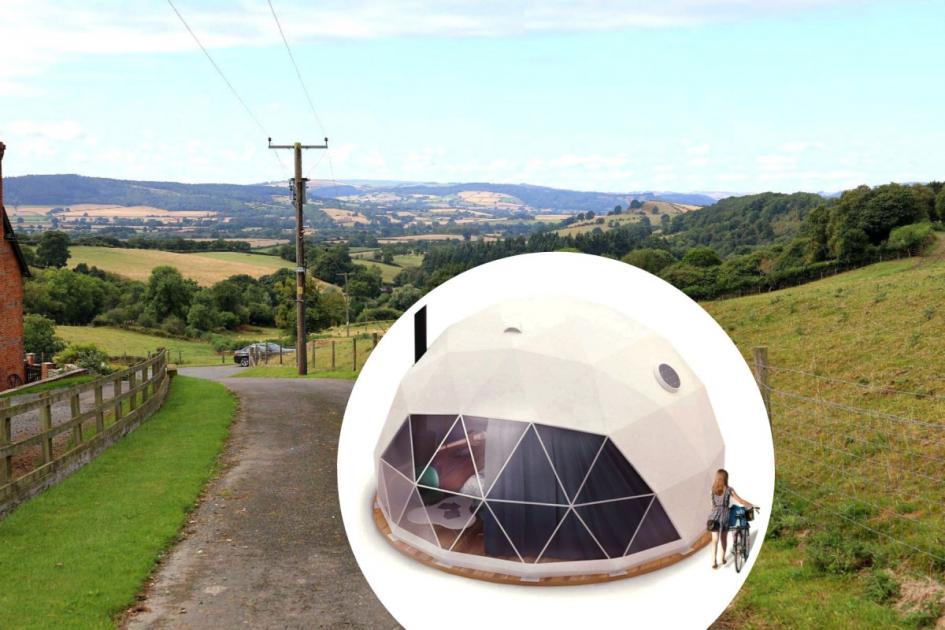 Decision on luxury glamping domes for Herefordshire hillside 