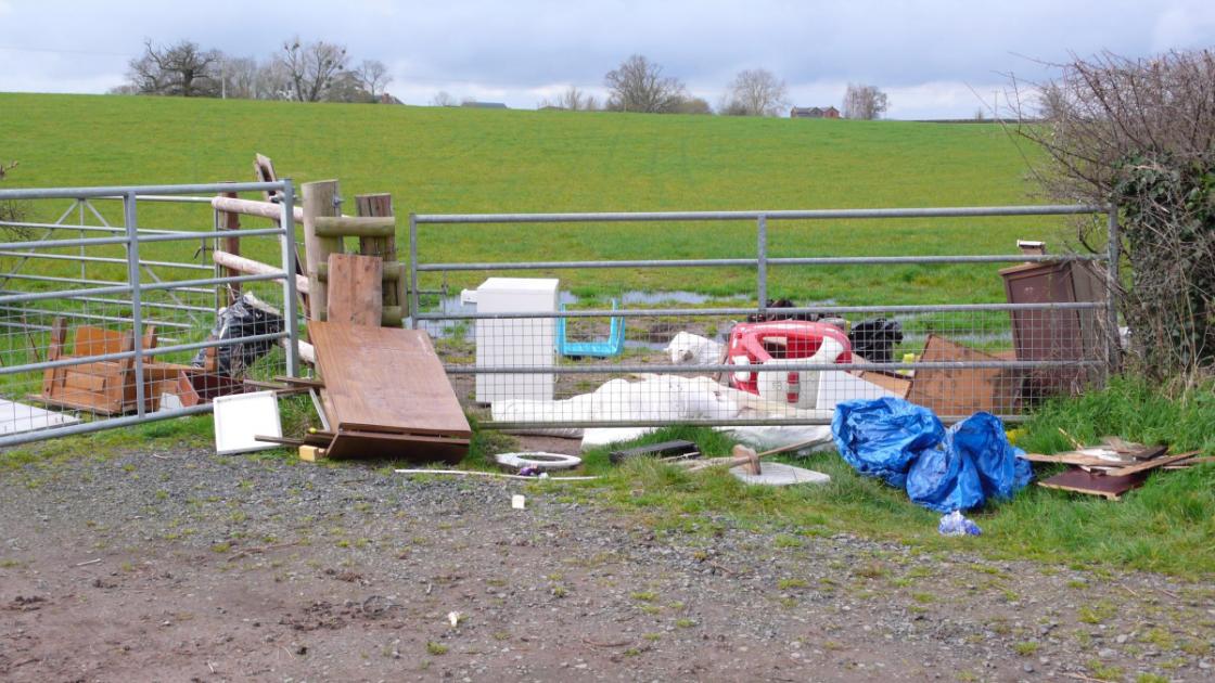 Rubbish dumped outside Kenchester Court in Herefordshire | Hereford Times 