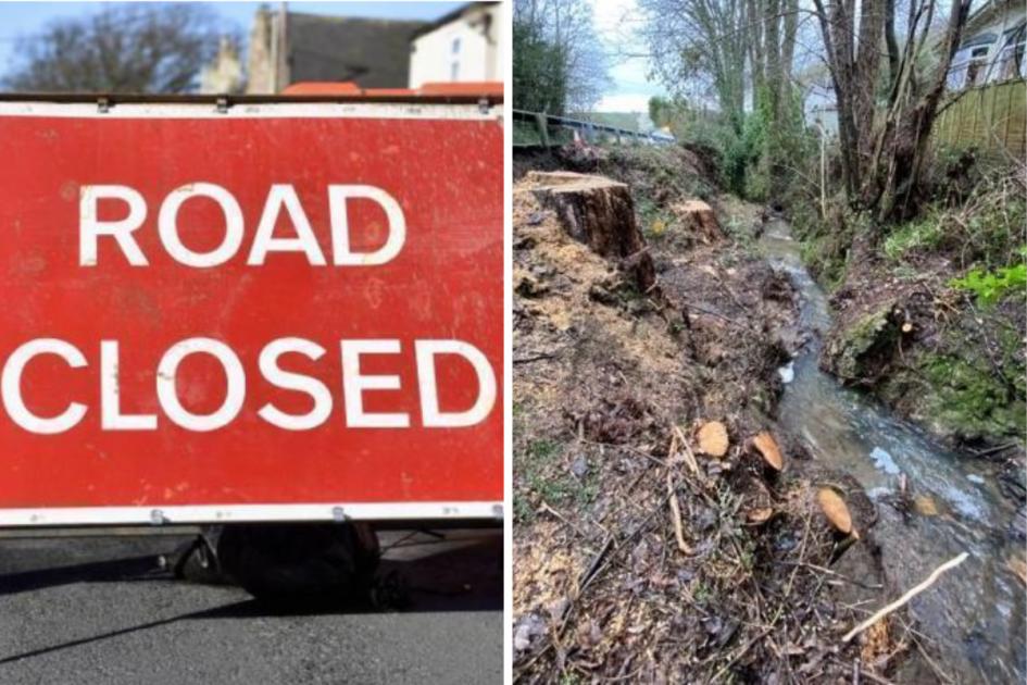 A40 landslip: Herefordshire and Gloucestershire road to close | Hereford Times 