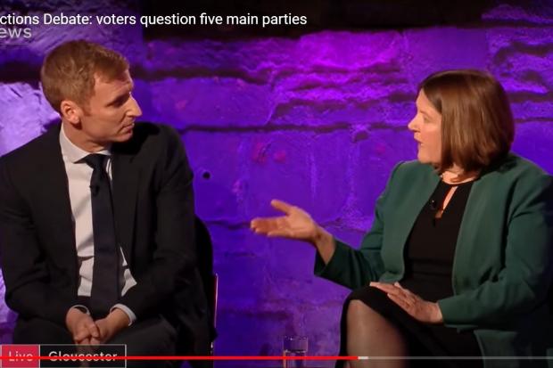 Housing minister Lee Rowley and Herefordshire Greens' Ellie Chowns clash on live TV