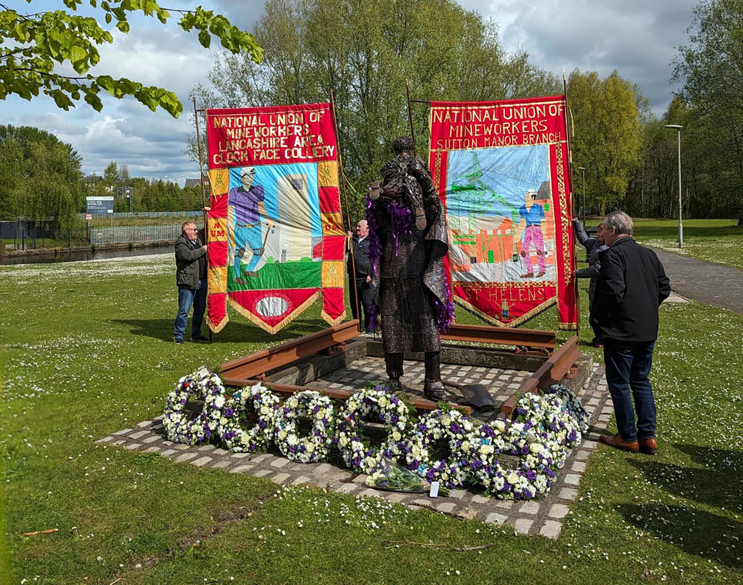 The Northwest Miners Association banners Picture: Stan Riley