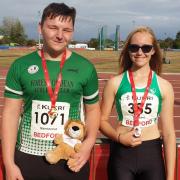In the medals: Dylan Menhennet and Charlotte Colbert