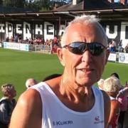 Brian Symons, from Hereford, who won bronze at the England Masters Half Marathon in Maidenhead