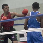 Othman 'Habibi' Said in action during his fight which he narrowly lost