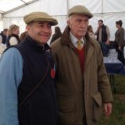 Arthur Bellamy (right) at the Ross Harriers point-to-point this year, with Assistant Starter, Martin Roberts