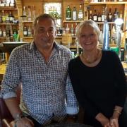 Chris Howell and Heather Owen from the Oak Inn at Staplow