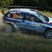 Keaton Williams in action during the Rally Di Alba in Italy