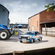 Roger Chilman putting his rally skills to use at his Herefordshire farm. Picture: British Rally Media