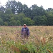 Tony Norman Standing in Site of Scientific Interest Meadow