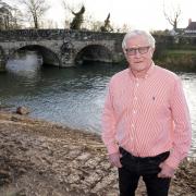 John Price pictured on the riverbanks of the Lugg in Kingsland. Picture: Rob Davies.