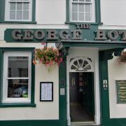 The alleged attack happened in The George Hotel in Brecon. Picture: Google Maps
