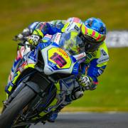Luke Hedger on his way to fourth in the opening round of the Bennetts British Superbike at Oulton Park