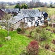 A farmhouse with exposed wooden beams is for sale in a picturesque village near Kington in Herefordshire. Picture: McCartneys/Zoopla
