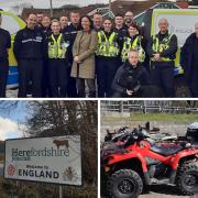 West Mercia Police has arrested three people and recovered a stolen quadbike in a cross-border crime crackdown