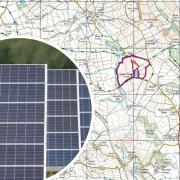 The location of the proposed solar farm, immediately around Upper Horton Farm.