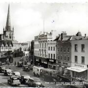 Hereford High Town, in a picture thought to have been taken in the 1950s Picture: John Laurence Compton