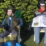 Famous faces on show on the Shobdon Scarecrow Trail.     Picture courtesy of Pearl Lake Country Holiday Park