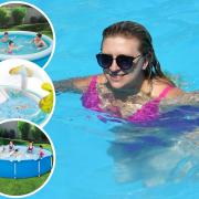Cool off this summer by getting a pool for your garden. Picture: PA/Canva (inset: Wayfair/The Works/ManoMano)