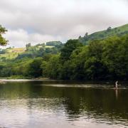 An angler on the upper Wye