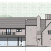 The proposed extension at the Old Court Hotel in Symonds Yat West, Whitchurch, Ross-on-Wye, as seen from the southeast. Picture: Owen Hicks Architecture/Herefordshire Council