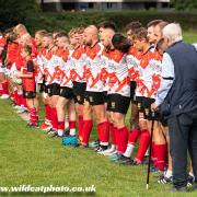 A minute of silence was held before Hereford's win over Whitchurch. Picture: Wildcat Photography