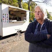 Joy Parkes owns a catering van in a layby on the A438 between Tarrington and Ledbury. Picture: Rob Davies