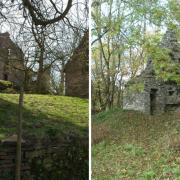 Urishay Castle and Huntington Castle. Pictures: Philip Halling and Fabian Musto/Geograph