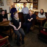 The team at The Harp Inn at Old Radnor..