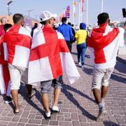 England fans ahead of the FIFA World Cup Group B match at the Khalifa International Stadium, Doha. Picture: Adam Davy/PA Wire