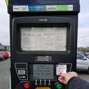 Mrs Jones with the bizarre car parking ticket (image supplied)