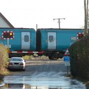 The Wellington Level Crossing, near Hereford, where a driver drove onto the tracks. File picture: James Maggs