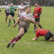 Mark Philo ran over Hereford’s only try in their 7-31 home defeat against Walsall. Picture: Wildcat Photography