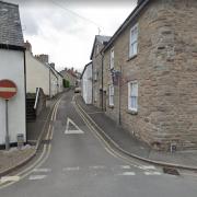 Drivers have been driving the wrong way along Bear Street, Hay-on-Wye