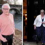 John Price (left) has been slammed by Therese Coffey (right) for polluting a river.
