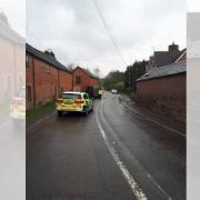 A van hit a house in Stoke Lacy