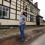 Mike Pope outside the Bateman Arms