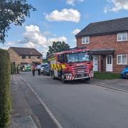 Emergency services were called to Fallowfield Close in Hereford