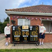 Wormelow centurions David Thomas (103no) and Archie Langford (105) who put on a fourth wicket partnership of 150 in their win over Luctonians