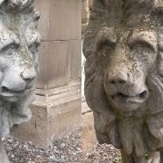 The lions have stood at the door of the Grange court for almost a century