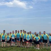 The team from Hereford took on the London to Brighton challenge in support of Bowel Cancer UK