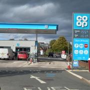 The Co-op petrol station in Holmer Road, Hereford. It is due to close on November 8 before turning into an Asda.