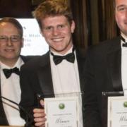 Michael Crick, Ally Hunter Blair and James Griffin at the  Farm Business Food and Farming Industry Awards