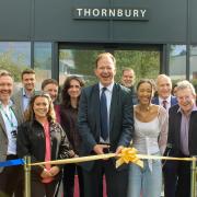 Hereford MP Jesse Norman cut the ribbon at the new building