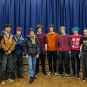 Ellie Goulding met students at Hereford Sixth Form College