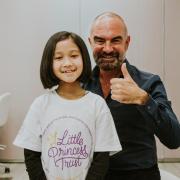 Andrew Barton gives the thumbs up to the Little Princess Trust