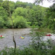 canoers on the river Wye