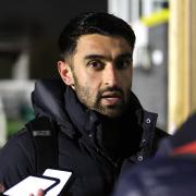 Maziar Kouhyar speaks to the media after coming on as a substitute in Hereford’s 1-0 win at Rushall Olympic on Tuesday night